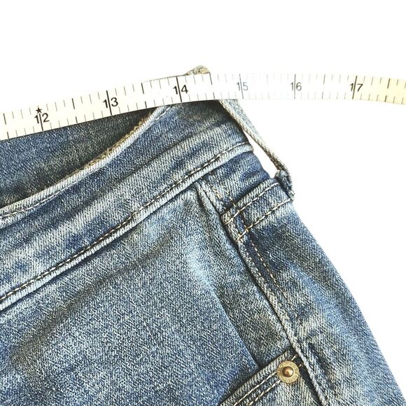 Levi's 505 Straight Leg Denim Jeans Women's 8 Mid Rise Medium Blue Stretch - Picture 11 of 13